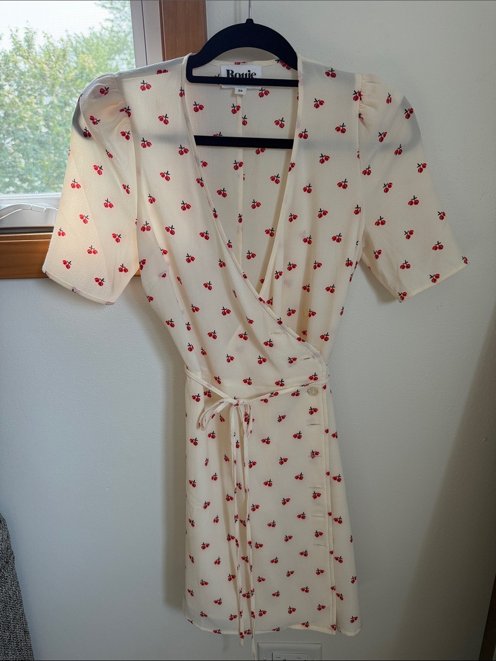 Rouje Gabinette Dress with Red Cherry Print